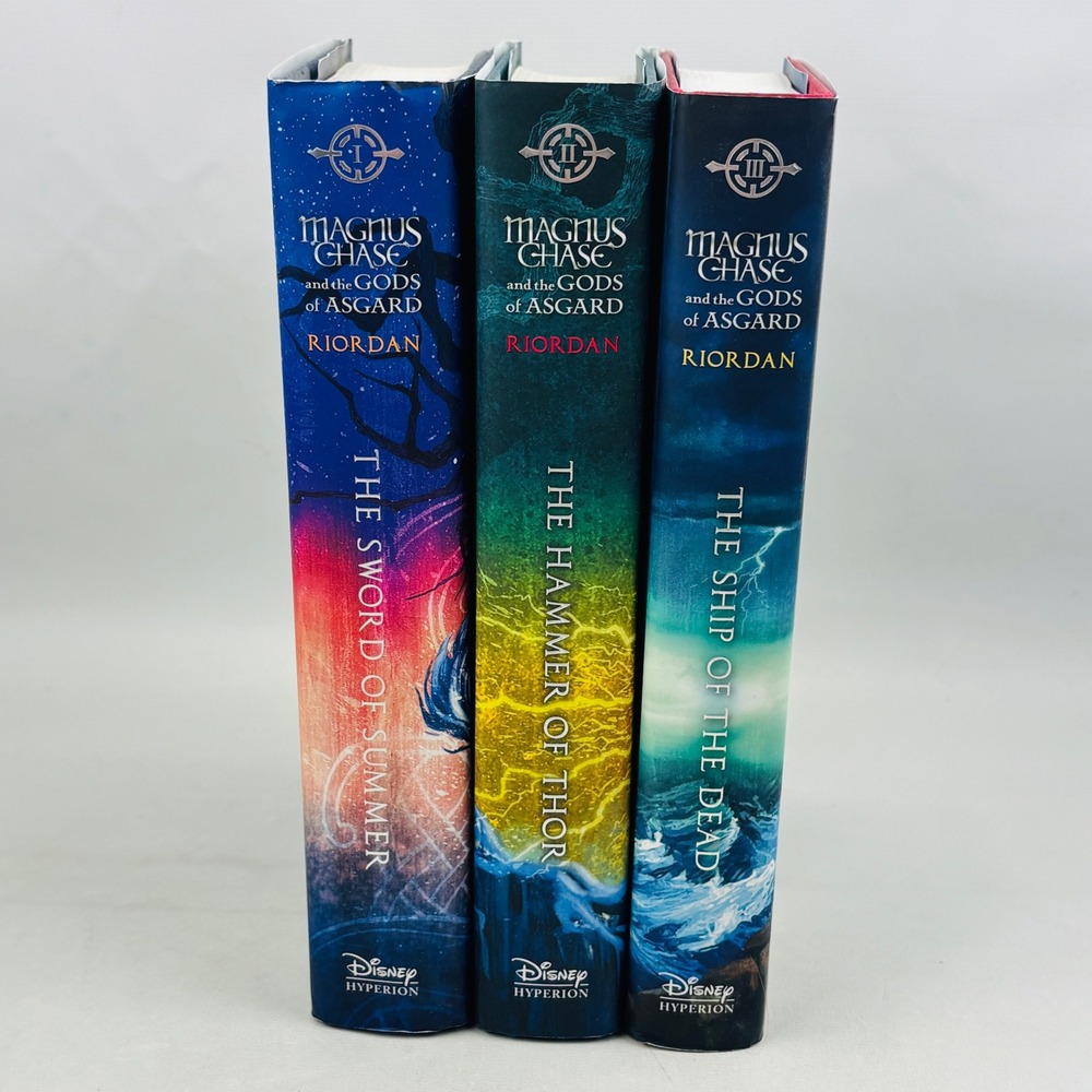 Magnus Chase and the Gods of Asgard Books 1-3 Hardcover Rick Riordan Series